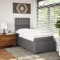 vidaXL Giroletto a Molle con Materasso Grigio 100x200 cm in Similpelle vidaXL Giroletto a Molle con Materasso Grigio 100x200 cm in Similpelle