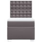 vidaXL Giroletto a Molle con Materasso Grigio 100x200 cm in Similpelle vidaXL Giroletto a Molle con Materasso Grigio 100x200 cm in Similpelle