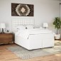 vidaXL Giroletto a Molle con Materasso Bianco 140x200 cm in Similpelle vidaXL Giroletto a Molle con Materasso Bianco 140x200 cm in Similpelle