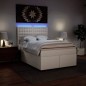 vidaXL Giroletto a Molle con Materasso Bianco 140x200 cm in Similpelle vidaXL Giroletto a Molle con Materasso Bianco 140x200 cm in Similpelle