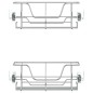 vidaXL Cestelli in Filo Metallico Estraibili 2 pz Argento 45 cm vidaXL Cestelli in Filo Metallico Estraibili 2 pz Argento 45 cm