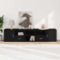 vidaXL Mobile Angolare Nero 200x40x45 cm in Truciolato vidaXL Mobile Angolare Nero 200x40x45 cm in Truciolato