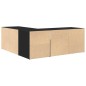 vidaXL Mobile Angolare Nero 200x40x45 cm in Truciolato vidaXL Mobile Angolare Nero 200x40x45 cm in Truciolato