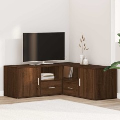 vidaXL Mobile Angolare Rovere Marrone 200x40x45 cm in Truciolato