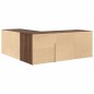 vidaXL Mobile Angolare Rovere Marrone 200x40x45 cm in Truciolato vidaXL Mobile Angolare Rovere Marrone 200x40x45 cm in Truciolato