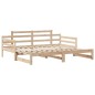 vidaXL Divano Letto Estraibile con Cassetti senza Materasso 90x190 cm vidaXL Divano Letto Estraibile con Cassetti senza Materasso 90x190 cm