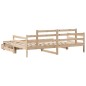 vidaXL Divano Letto Estraibile con Cassetti senza Materasso 90x190 cm vidaXL Divano Letto Estraibile con Cassetti senza Materasso 90x190 cm