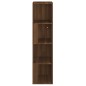 Scaffale Angolare Rovere Marrone 33x33x132 cm Legno Multistrato Scaffale Angolare Rovere Marrone 33x33x132 cm Legno Multistrato