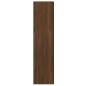 Scaffale Angolare Rovere Marrone 33x33x132 cm Legno Multistrato Scaffale Angolare Rovere Marrone 33x33x132 cm Legno Multistrato