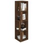 Scaffale Angolare Rovere Marrone 33x33x132 cm Legno Multistrato Scaffale Angolare Rovere Marrone 33x33x132 cm Legno Multistrato