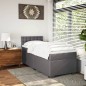 vidaXL Giroletto a Molle con Materasso Grigio 90x190 cm in Similpelle vidaXL Giroletto a Molle con Materasso Grigio 90x190 cm in Similpelle