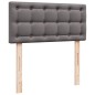 vidaXL Giroletto a Molle con Materasso Grigio 90x190 cm in Similpelle vidaXL Giroletto a Molle con Materasso Grigio 90x190 cm in Similpelle