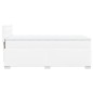 vidaXL Giroletto a Molle con Materasso Bianco 100x200 cm in Similpelle