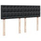 vidaXL Giroletto a Molle con Materasso Nero 160x200 cm in Similpelle vidaXL Giroletto a Molle con Materasso Nero 160x200 cm in Similpelle