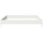 vidaXL Fioriera Rialzata da Giardino Bianca 100x100x18,5 cm in Acciaio vidaXL Fioriera Rialzata da Giardino Bianca 100x100x18,5 cm in Acciaio
