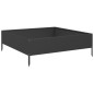 vidaXL Fioriera Rialzata da Giardino Nera 100x100x33,5 cm in Acciaio vidaXL Fioriera Rialzata da Giardino Nera 100x100x33,5 cm in Acciaio