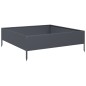 vidaXL Fioriera Rialzata da Giardino Antracite 100x100x33,5cm Acciaio vidaXL Fioriera Rialzata da Giardino Antracite 100x100x33,5cm Acciaio