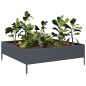 vidaXL Fioriera Rialzata da Giardino Antracite 100x100x33,5cm Acciaio vidaXL Fioriera Rialzata da Giardino Antracite 100x100x33,5cm Acciaio