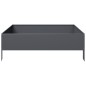 vidaXL Fioriera Rialzata da Giardino Antracite 100x100x33,5cm Acciaio vidaXL Fioriera Rialzata da Giardino Antracite 100x100x33,5cm Acciaio