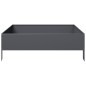 vidaXL Fioriera Rialzata da Giardino Antracite 100x100x33,5cm Acciaio vidaXL Fioriera Rialzata da Giardino Antracite 100x100x33,5cm Acciaio