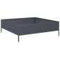 vidaXL Fioriera Rialzata da Giardino Antracite 100x100x33,5cm Acciaio vidaXL Fioriera Rialzata da Giardino Antracite 100x100x33,5cm Acciaio