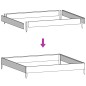 vidaXL Fioriera Rialzata da Giardino Antracite 100x100x33,5cm Acciaio vidaXL Fioriera Rialzata da Giardino Antracite 100x100x33,5cm Acciaio