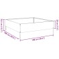 vidaXL Fioriera Rialzata da Giardino Antracite 100x100x33,5cm Acciaio vidaXL Fioriera Rialzata da Giardino Antracite 100x100x33,5cm Acciaio