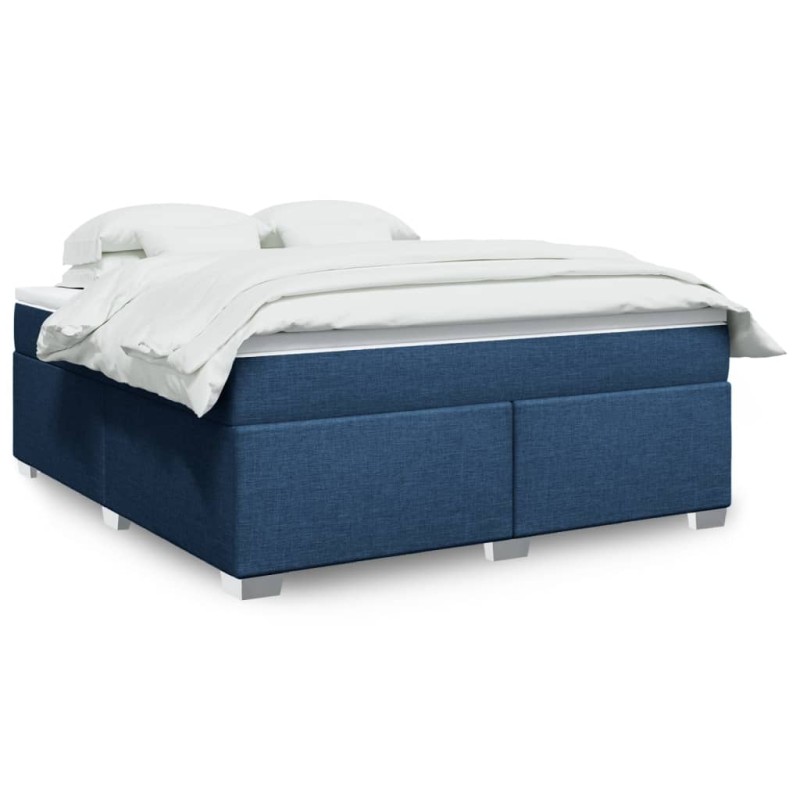 vidaXL Giroletto a Molle con Materasso Blu 180x200 cm in Tessuto vidaXL Giroletto a Molle con Materasso Blu 180x200 cm in Tessuto