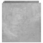vidaXL Comodino Grigio Cemento 45x50x50 cm in Truciolato vidaXL Comodino Grigio Cemento 45x50x50 cm in Truciolato