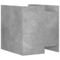 vidaXL Comodino Grigio Cemento 45x50x50 cm in Truciolato vidaXL Comodino Grigio Cemento 45x50x50 cm in Truciolato