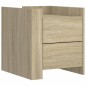 vidaXL Comodino Rovere Sonoma 45x50x50 cm in Legno Multistrato