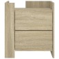 vidaXL Comodino Rovere Sonoma 45x50x50 cm in Legno Multistrato