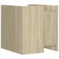 vidaXL Comodino Rovere Sonoma 45x50x50 cm in Legno Multistrato