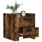vidaXL Comodino Rovere Fumo 45x50x50 cm in Truciolato vidaXL Comodino Rovere Fumo 45x50x50 cm in Truciolato