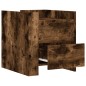 vidaXL Comodino Rovere Fumo 45x50x50 cm in Truciolato vidaXL Comodino Rovere Fumo 45x50x50 cm in Truciolato