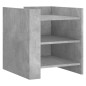 vidaXL Comodino Grigio Cemento 45x50x50 cm in Truciolato