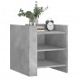 vidaXL Comodino Grigio Cemento 45x50x50 cm in Truciolato