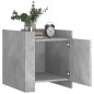 vidaXL Comodino Grigio Cemento 45x50x50 cm in Truciolato vidaXL Comodino Grigio Cemento 45x50x50 cm in Truciolato