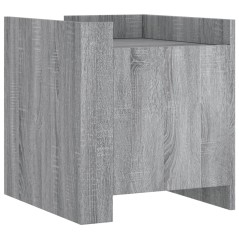 vidaXL Comodino Grigio Sonoma 45x50x50 cm in Truciolato