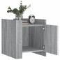 vidaXL Comodino Grigio Sonoma 45x50x50 cm in Truciolato