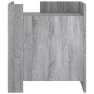 vidaXL Comodino Grigio Sonoma 45x50x50 cm in Truciolato