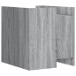vidaXL Comodino Grigio Sonoma 45x50x50 cm in Truciolato