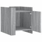 vidaXL Comodino Grigio Sonoma 45x50x50 cm in Truciolato