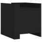 vidaXL Comodino Nero 45x50x50 cm in Legno Multistrato vidaXL Comodino Nero 45x50x50 cm in Legno Multistrato