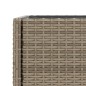vidaXL Fioriere Giardino con Ripiani 2pz Grigie 70x28x70cm Polyrattan