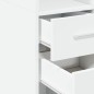 vidaXL Mobile Sottile Bianco 40x42,5x225 cm in Truciolato vidaXL Mobile Sottile Bianco 40x42,5x225 cm in Truciolato