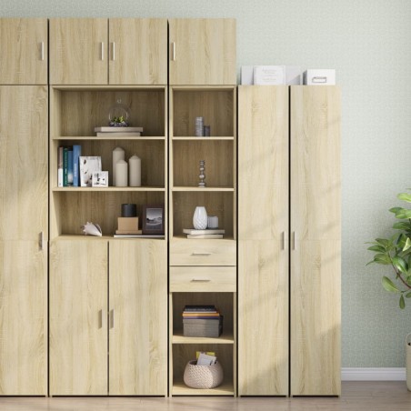 vidaXL Mobile Sottile Rovere Sonoma 40x42,5x225 cm in Truciolato