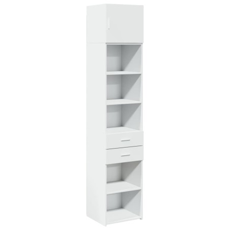 vidaXL Mobile Sottile Bianco 45x42,5x225 cm in Truciolato