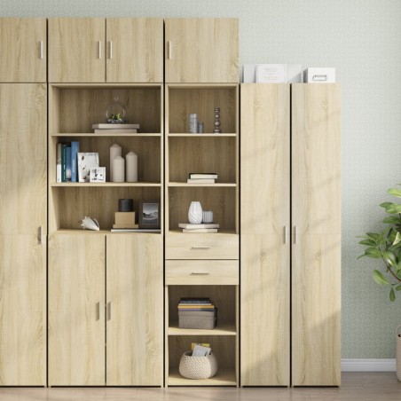 vidaXL Mobile Sottile Rovere Sonoma 45x42,5x225 cm in Truciolato