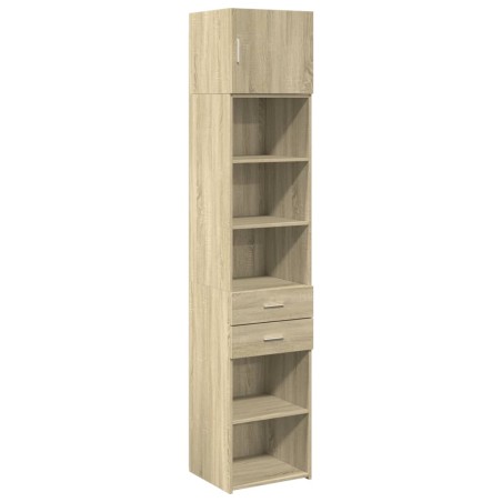 vidaXL Mobile Sottile Rovere Sonoma 45x42,5x225 cm in Truciolato
